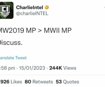 I really agree with Charlie on this, as I feel like MW19 is smoother and caters more to aggressive playstyles compared to MWII