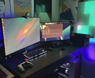 [setup/build] finally did under the table cable management. it used to look worse