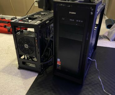 Did my first ever case transfer. I didn’t build my first case so I didn’t know what to do. From full tower to compact mid tower.
