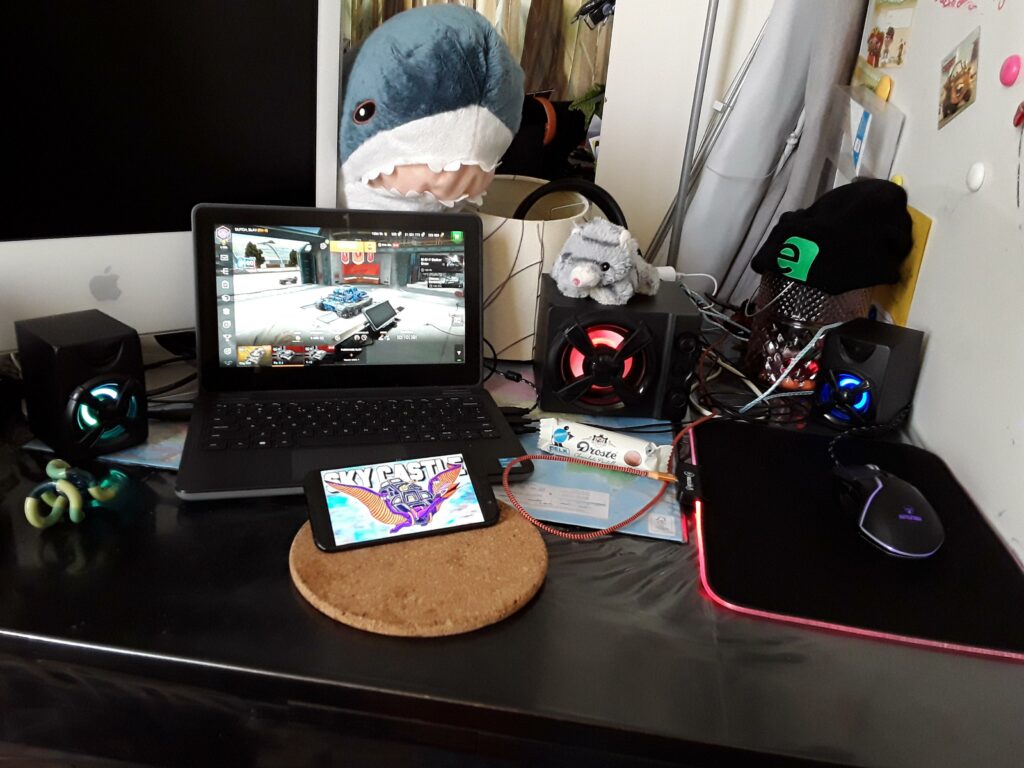 my laptop and my disk reader