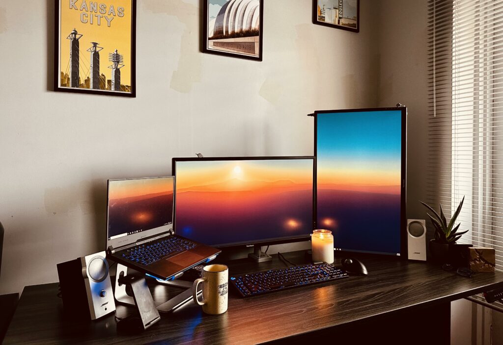 Yeah, my wall needs painted but this is my most productive setup yet!