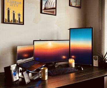 Yeah, my wall needs painted but this is my most productive setup yet!