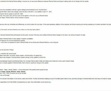 New changes to PGS2 and PGS 2 quals LEAK VIKENDI TAEGO