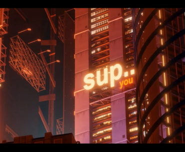 I learned blender and made these anime-style cityscapes