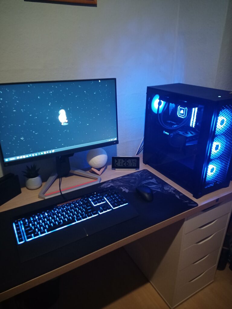 My setup sorry if its a bit too bright