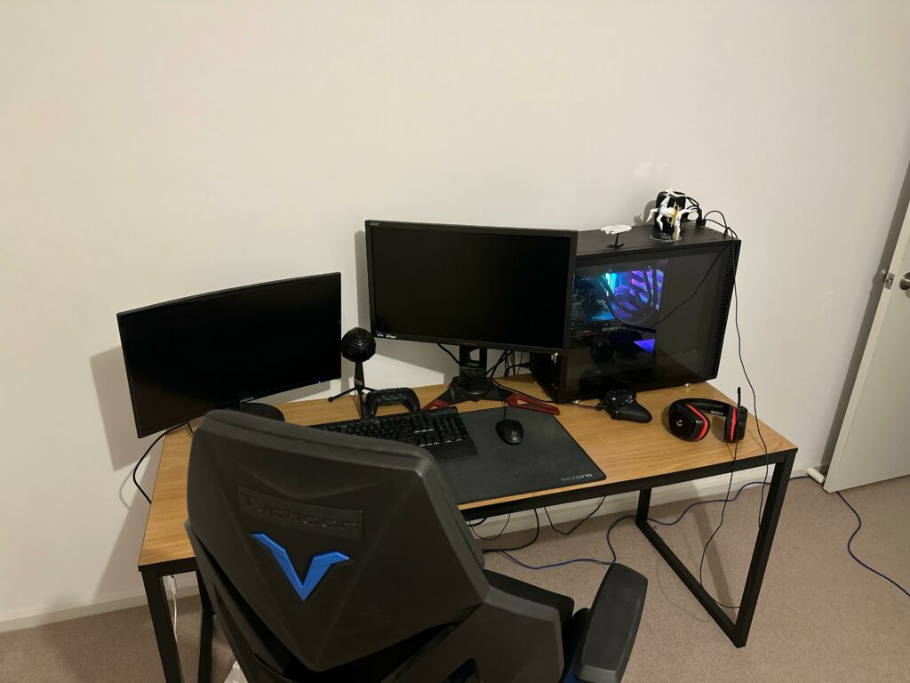 First setup Update! (still need to learn cable management)