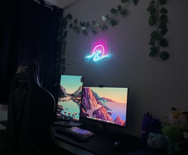 My first setup, still being powered via a laptop