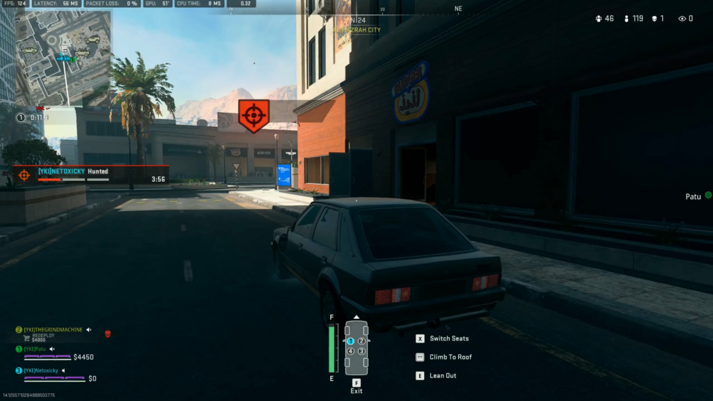 PSA: Shooting left or right back tire will give the hatchback insane handling and speed.