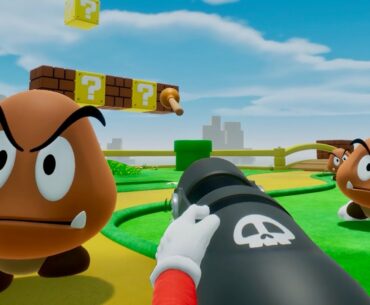 Super Mario First Person Shooter! - The Super 1-1 Challenge: Big Update + Secret Level! (Fan Game)