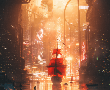 "Sunset At The Harbor" by me