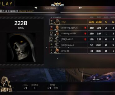 Played my ass off and got rewarded with my best OITC game ever!