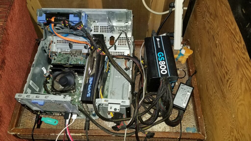 When I upgraded my graphics card, this was the only way I could get it to fit. It stays open like this.