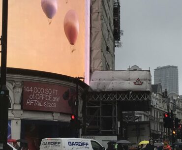 Update to my previous post: scaffolding was erected recently in the same place as the sniper spot in Piccadilly.