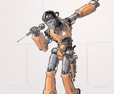 [OC] Robot that I drew. (No more any rodots.)