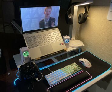 First attempt laptop battle-station lol
