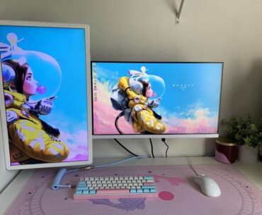 Not too happy with the dual monitor placement. Any suggestions?