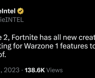 Charlie Intel: "Counter Strike 2, Fortnite has all new creative mode, and we’re just waiting for Warzone 1 features to return to Warzone 2. Oof."