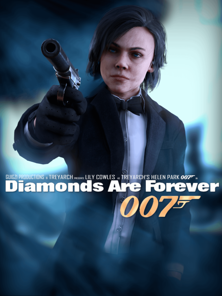 New 007 Park poster render by me: "Diamonds are Forever"