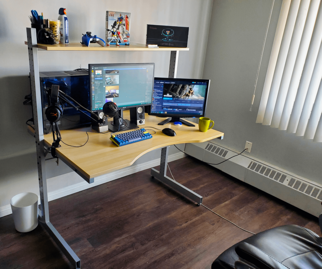 My average battlestation before breaking it down for a much needed paint job