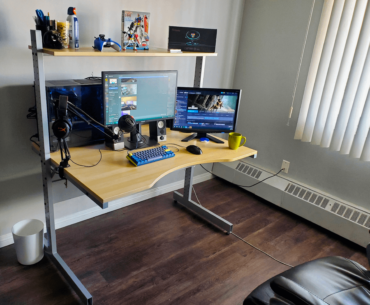 My average battlestation before breaking it down for a much needed paint job