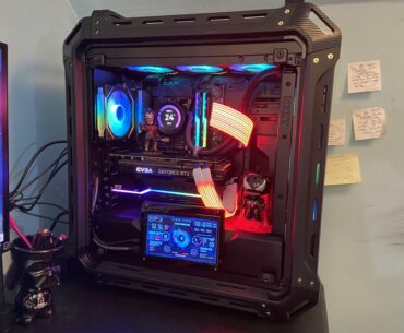 Here’s some pics of my 1st build. Finished it on New Years. RTX 3070, x2 1TB SSD’s, 64 GB RAM (DDR4 tho!), MSI Pro MB, NZXT Kraken Z73, Lian Li infinity 120’s, Raspberry Pi sensor panel, all packaged up in a Cougar Panzer EVO ATX.
