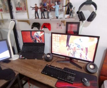 My basic casual gaming setup (mainly for fighting games, RPGs and retro emulation)
