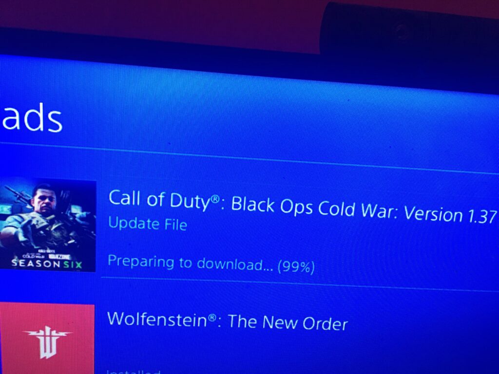 New Update on PS4