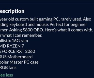 Worth $800