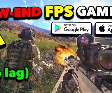 Top 5 BEST FPS Games for LOW-END iOS Android 2023! High Graphics! [Free Download]