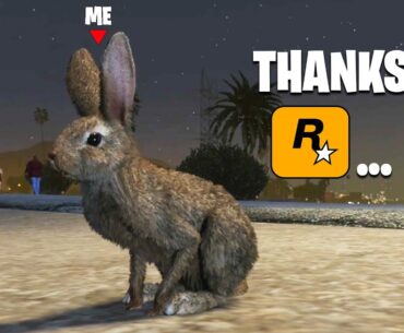rockstar games is turning players into bunny rabbits... (rockstar is trolling us)