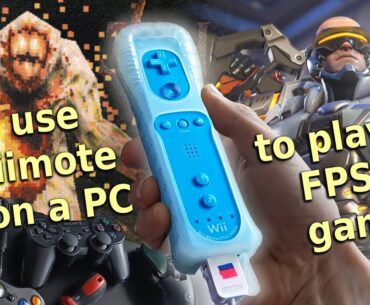 We use Wiimote on a PC to play FPS games