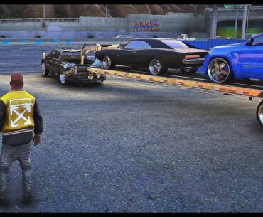 GTA V Mods [ The Real Trap Stories Of Franklin ] Season 7 Ep.6 Frank Checkin Out The New Drag Strip