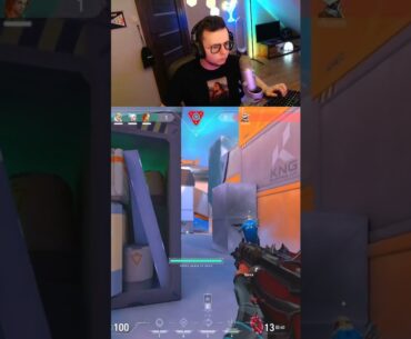 full rush 4800 dpi jett radiant on icebox from my stream #shorts #valorant #viral #short #funny #fyp