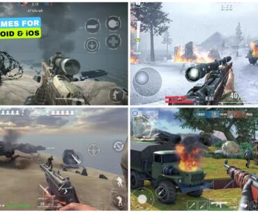 Top 5 WW2 FPS Games For Android & iOS | World War Heroes | Android games 2023