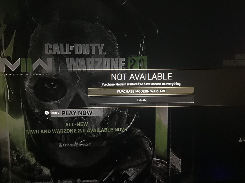 I need some help here. My friend keeps getting this message even though he just bought the game and downloaded every pack.
