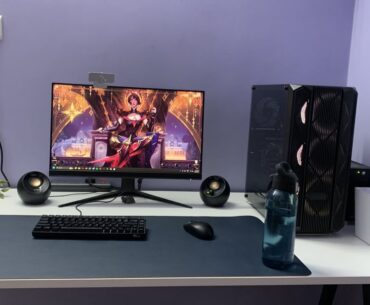 Built my new Setup, looking for suggestions to make it better. I am trying to go for a simple minimalistic look. Feedbacks appreciated.