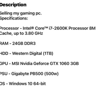 Facebook marketplace PC