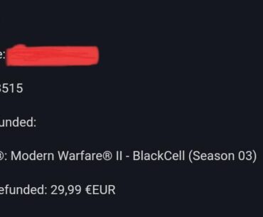 Just got my refund for BlackCell
