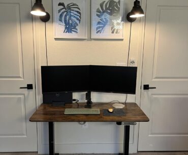 Wife’s new sit/stand WFH setup