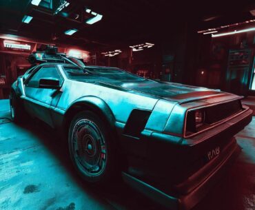 A Bing AI image of modded Delorian I’d like to own.