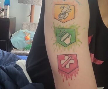 My first tattoo was perks:)