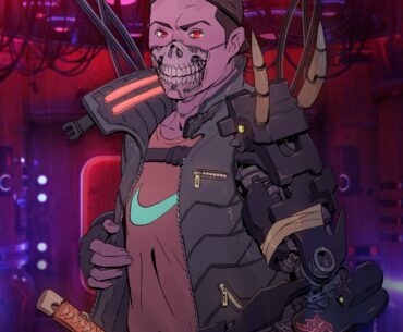 Cyberpunk self-portrait