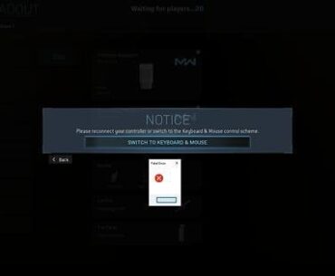 [bug] game keeps saying I have controller input select all of a sudden despite having mkb selected.