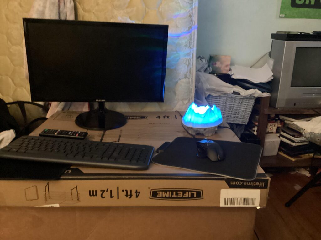 Why buy a desk if you can build one out of cardboard? Why buy a gaming chair if you can use your bed?
