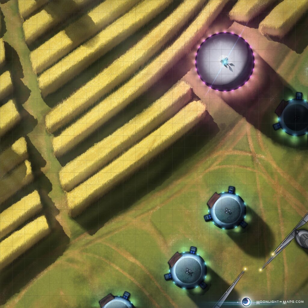 [OC] "Once the harvest drones sweep past us, we'll move in." - Dystopia Farm [25x25]