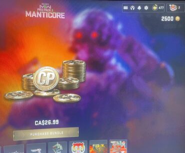 Can’t use COD points to purchase pack? Only lets me use credit card….