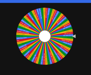 Anyone else spin a wheel to choose what to play, or is it just me?