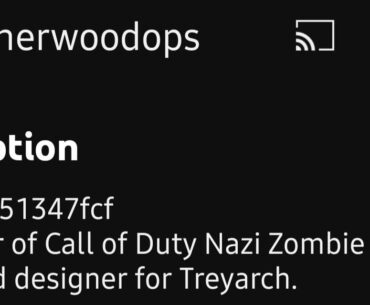 Hidden cipher in Kevin Sherwoods YouTube Bio?
