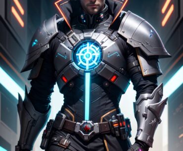 Cyberpunk Templar Knight. An Elite order of Guards.