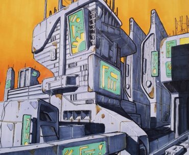 Cityscape, from my sketchbook.